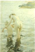 Anders Zorn mor och barn china oil painting artist